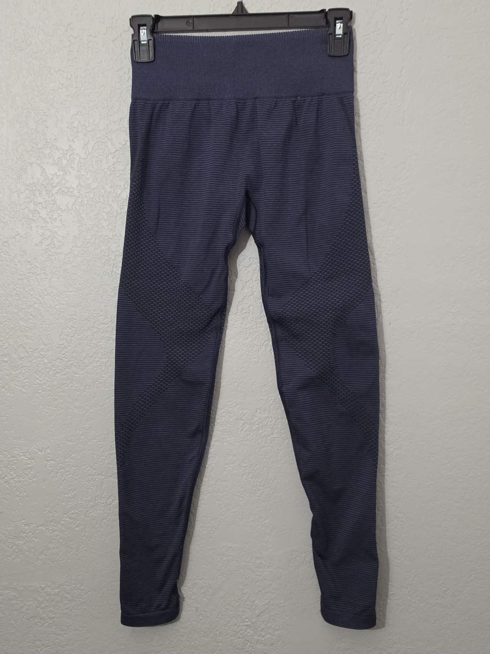 Gymshark Seamless Mid-Rise Leggings Navy Activewear Womens Small